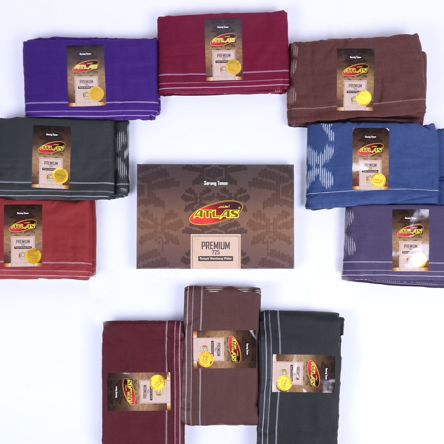 Grosir Sarung ATLAS Premium 725 Tumpal Kembang