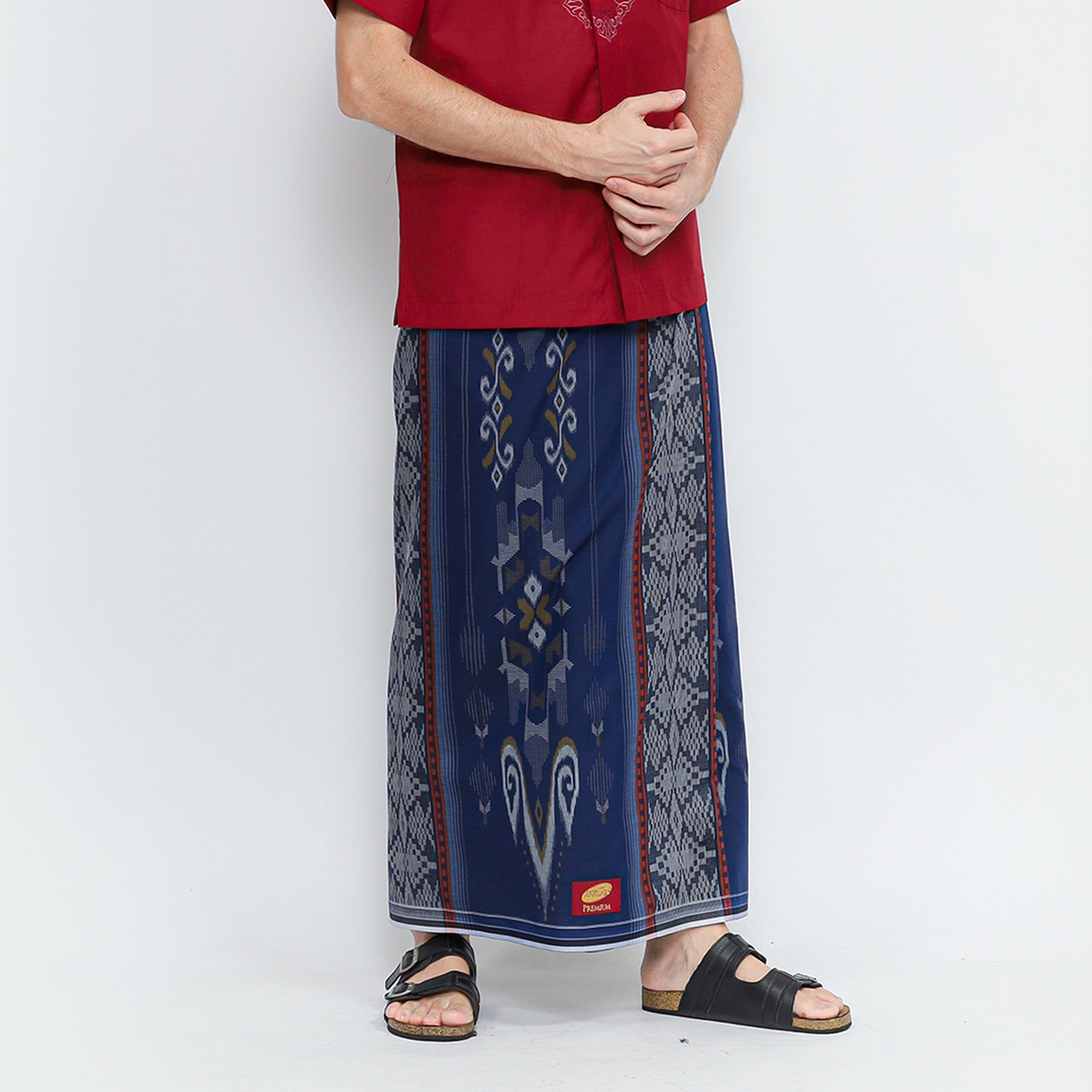 Sarung ATLAS Premium 745 Dobby Kembang Motif & Warna Mix