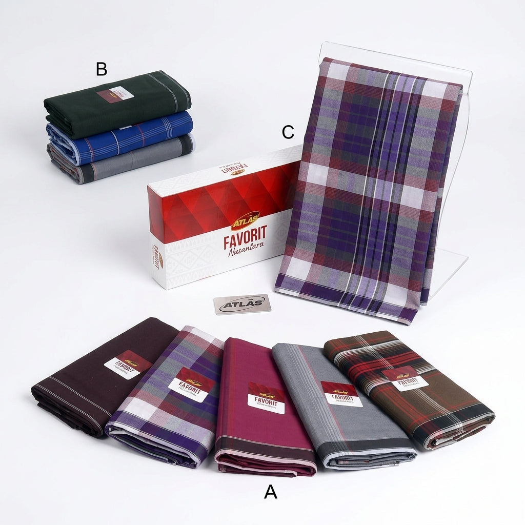 Grosir 10 Pcs Sarung ATLAS Favorit Nusantara