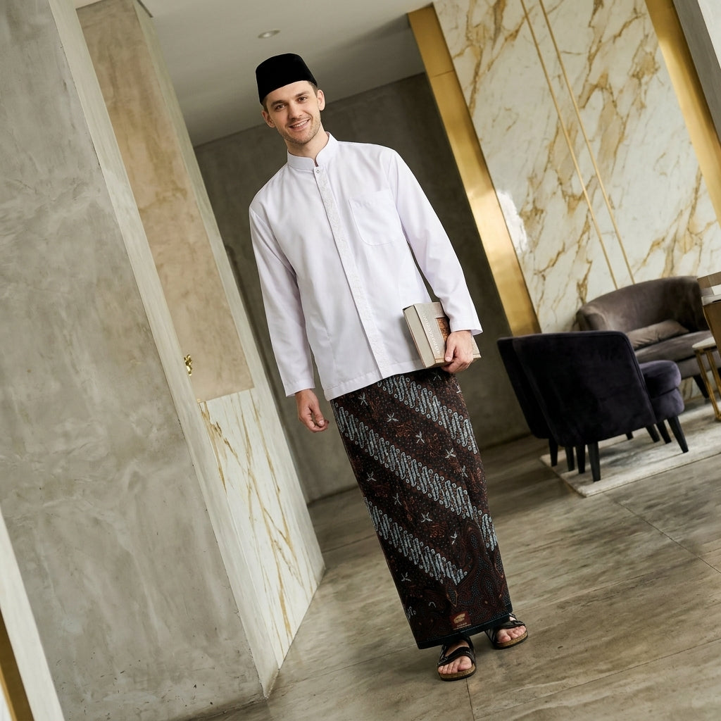 Sarung ATLAS Idaman 555 Batik Motif BHS A5 PBD 024