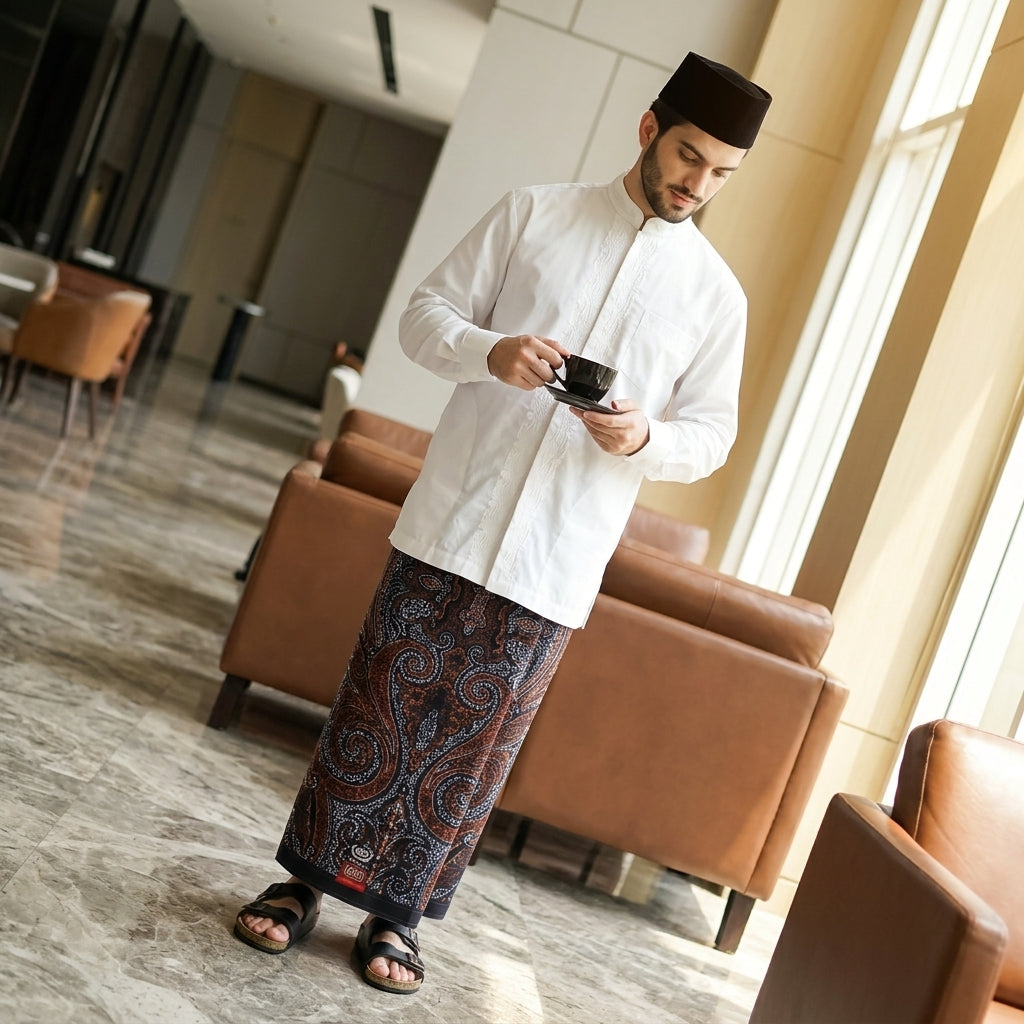 Sarung BHS Infinity Gold Motif V34 CBG SJ 011