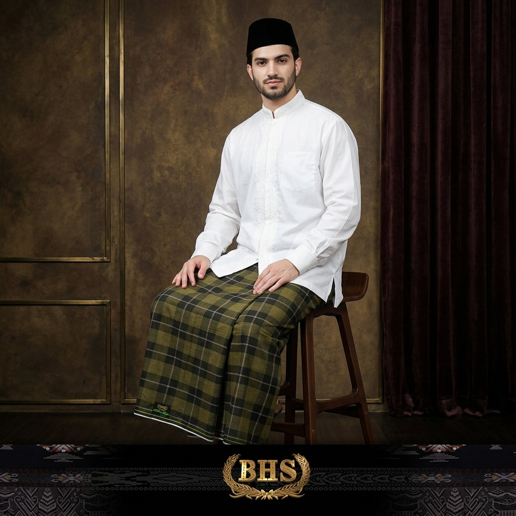 Sarung BHS Neoteric Gold Motif N26 DGH Hitam Kuning 03