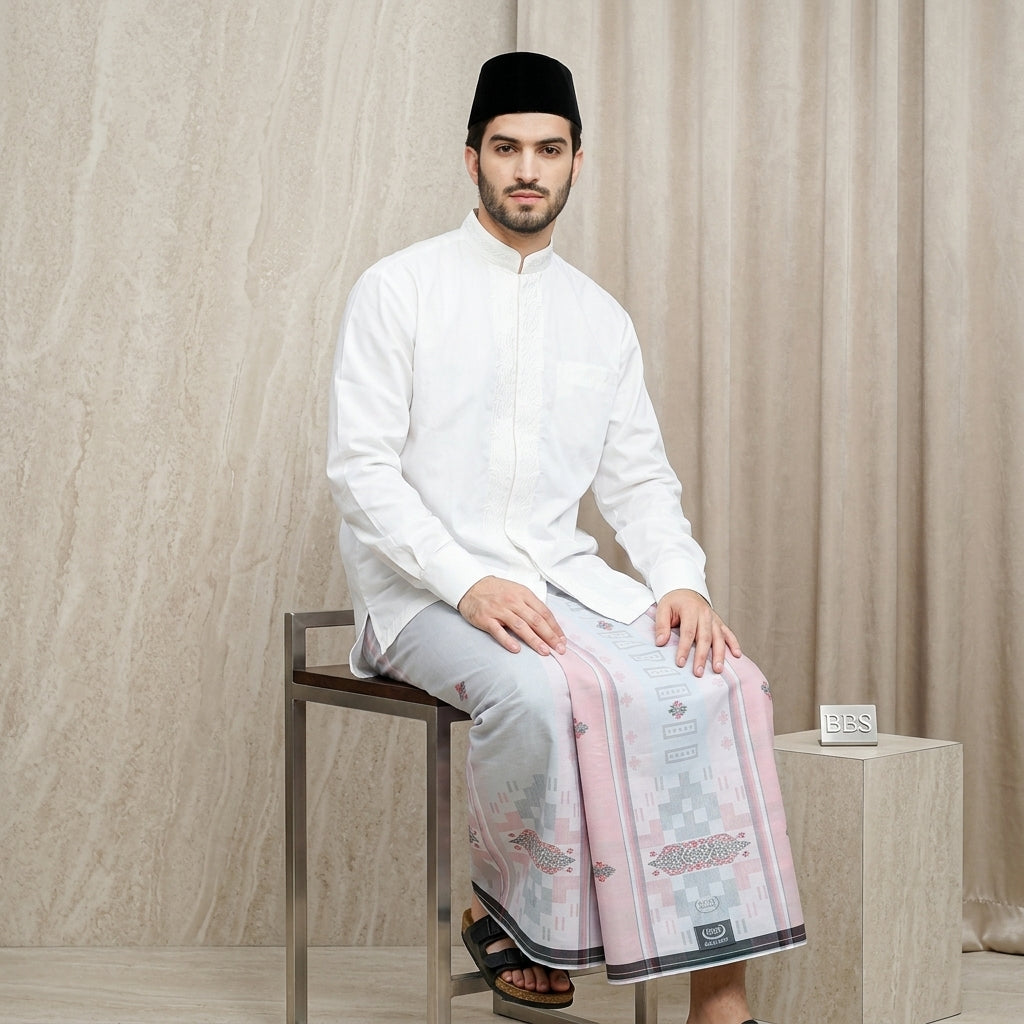 Sarung BHS Excellent Silver Motif E52 SPC SJ Terakota