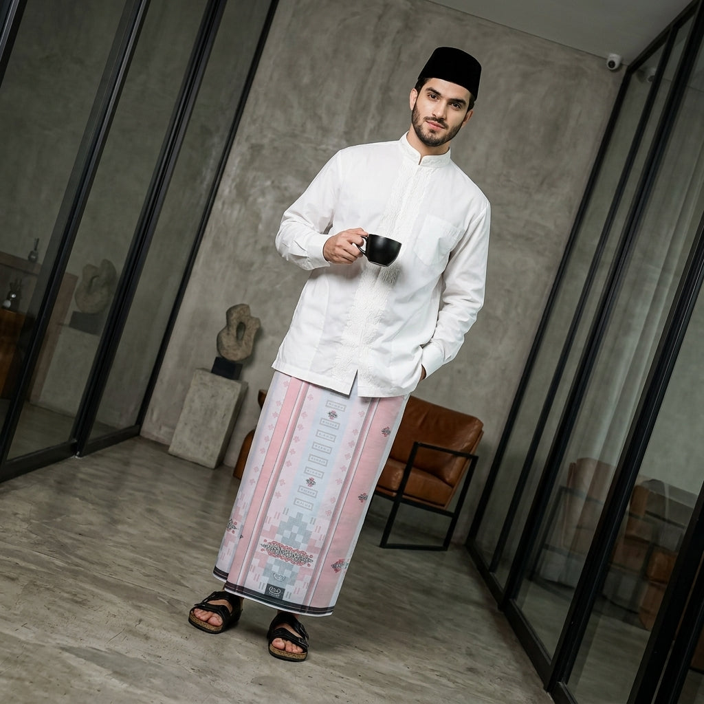 Sarung BHS Excellent Silver Motif E52 SPC SJ Terakota