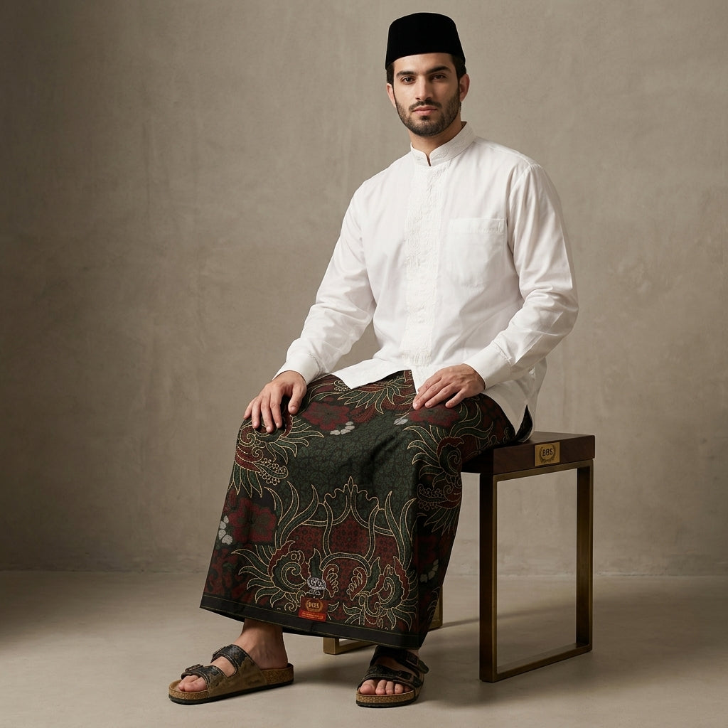 Sarung BHS Infinity Gold Motif V34 CBE SJ 013