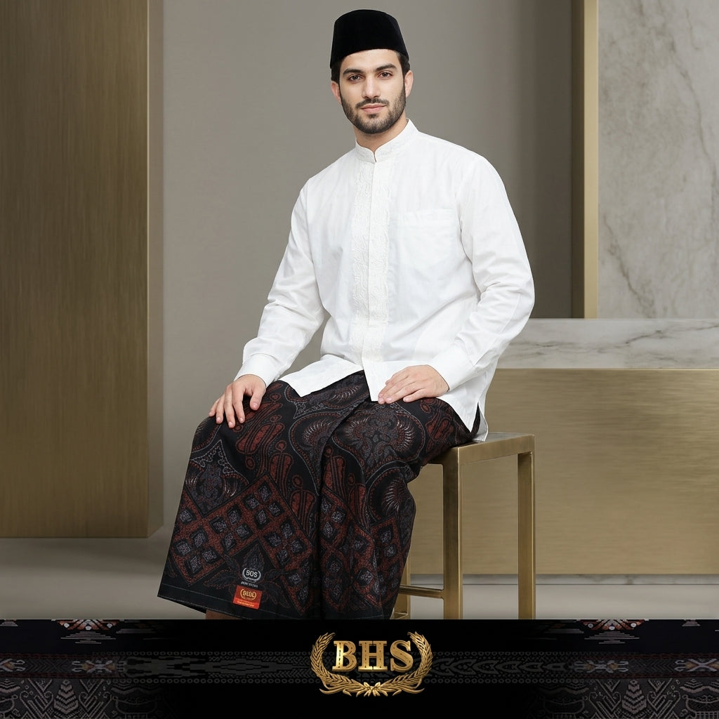 Sarung BHS Infinity Gold Motif V34 CBE SJ 014