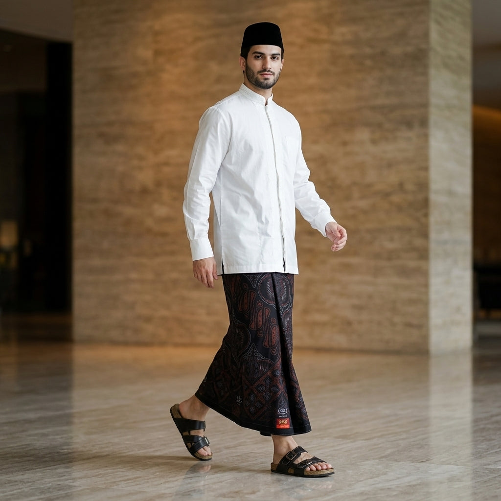 Sarung BHS Infinity Gold Motif V34 CBE SJ 014