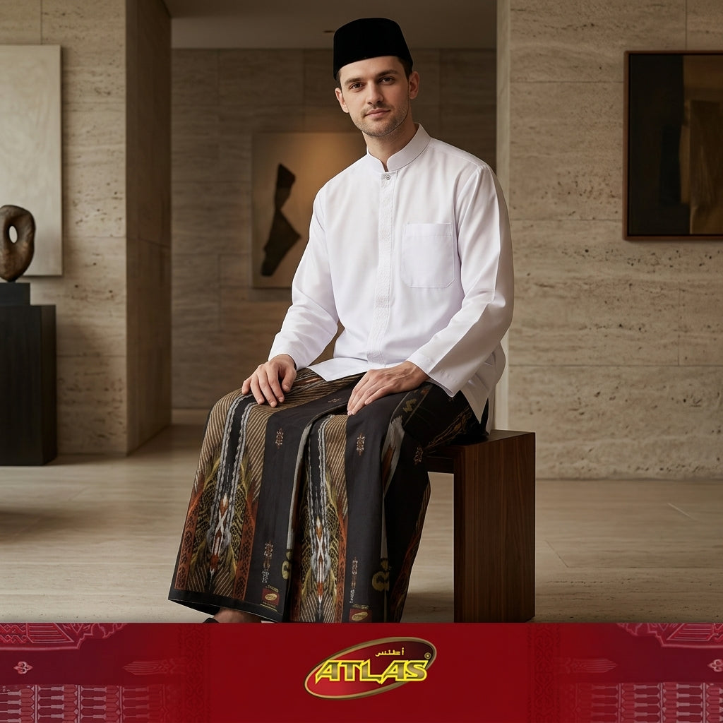 Sarung ATLAS Super Premium 925 A9 SJA SJ Dark Brown