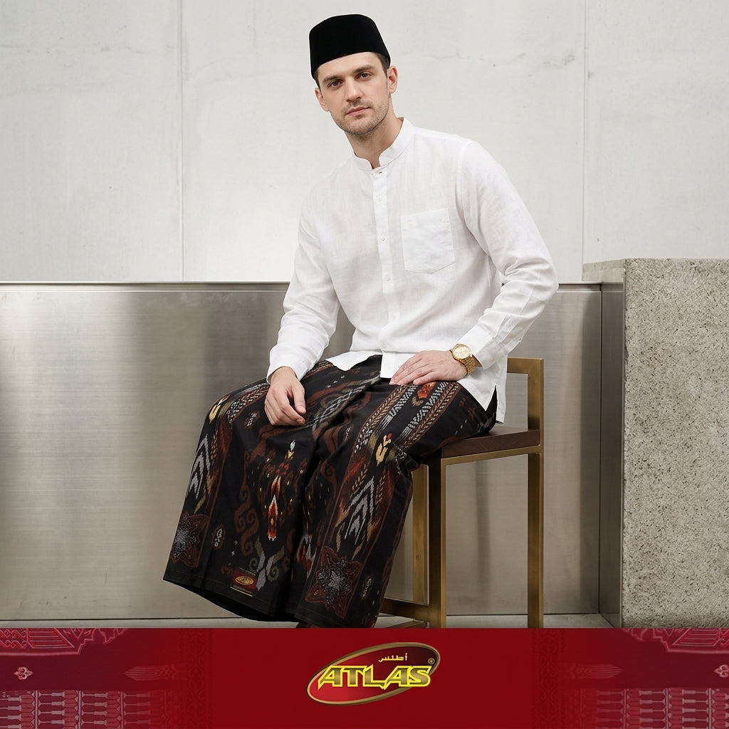 Sarung ATLAS Super Premium 925 A9 PJA SJ Dark Brown
