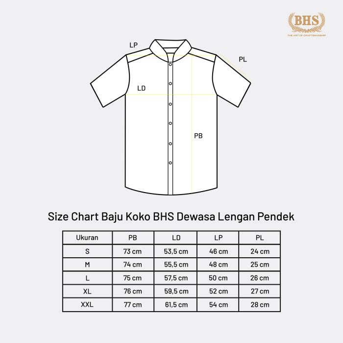 Baju Koko BHS Cosmo Salman Hitam